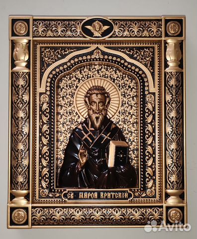 Икона резная Мирон Критский Икона резная Мирон Критский