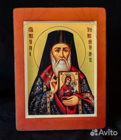 Икона деревянная "Святитель Нектарий Эгинский" Икона деревянная "Святитель Нектарий Эгинский"