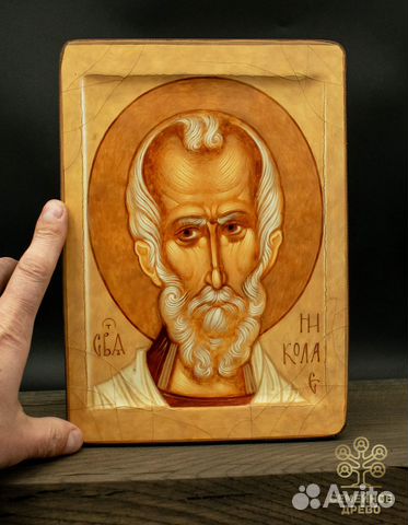 Икона Святого Николая. Дерево Икона Святого Николая. Дерево