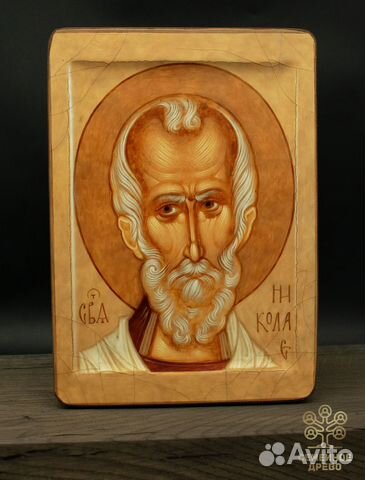 Икона Святого Николая. Дерево Икона Святого Николая. Дерево