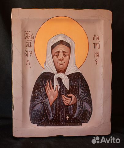Икона деревянная "Св. Матрона Московская" Икона деревянная "Св. Матрона Московская"