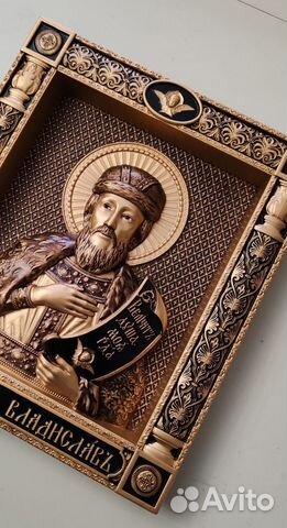 Резная Икона Владислав Сербский Резная Икона Владислав Сербский