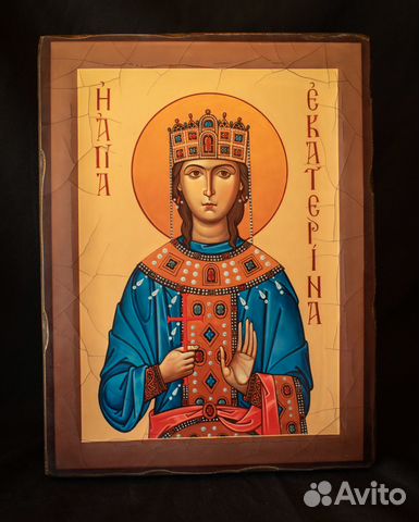 Деревянная Икона "Святая Екатерина" Деревянная Икона "Святая Екатерина"