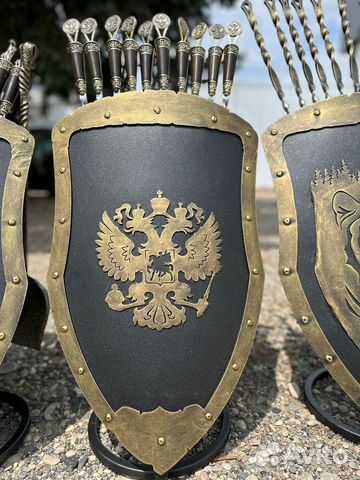 Щит подставка для шампуров Щит подставка для шампуров
