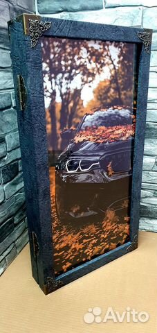 Коллекционные нарды под стеклом «BMW» Коллекционные нарды под стеклом «BMW»