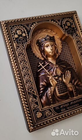 Резная Икона Святая Людмила Резная Икона Святая Людмила
