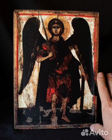 Икона "Архангел Михаил" копия с оригинала 14 вв Икона "Архангел Михаил" копия с оригинала 14 вв