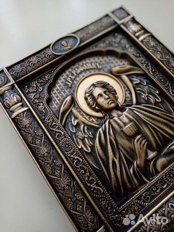 Резная Икона из дерева Архангел Рафаил Резная Икона из дерева Архангел Рафаил