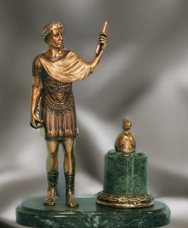Бронзовая статуэтка "Юлий Цезарь"