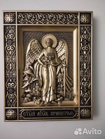 Резная икона Ангел Хранитель Резная икона Ангел Хранитель