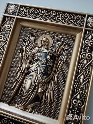 Резная Икона Архангел Михаил Резная Икона Архангел Михаил