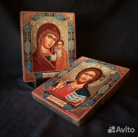 Венчальная пара. Казанская Богоматерь и Вседержите Венчальная пара. Казанская Богоматерь и Вседержите