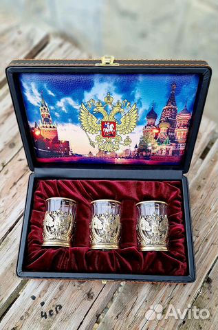 Подарочный набор рюмок «Россия» Подарочный набор рюмок «Россия»