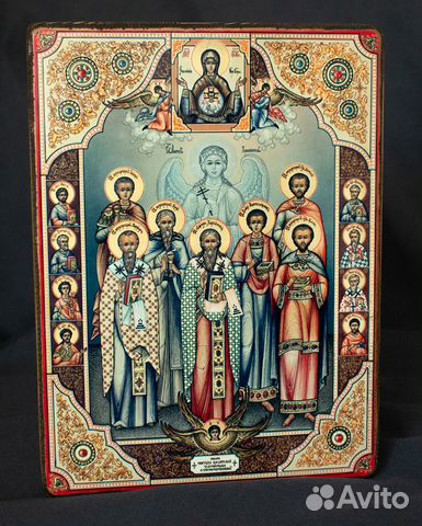 Икона "Собор целителей, чудотворцев " Икона "Собор целителей, чудотворцев "