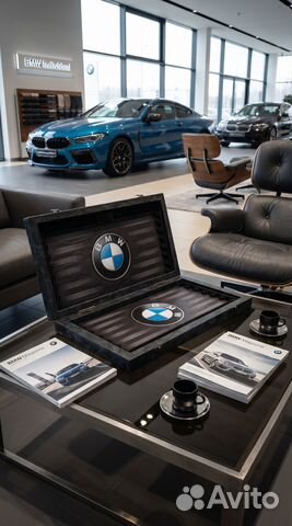 Премиальные нарды под стеклом «BMW» Премиальные нарды под стеклом «BMW»