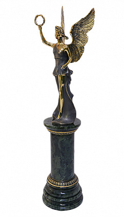 Бронзовый сувенир из нефрита "Ника"