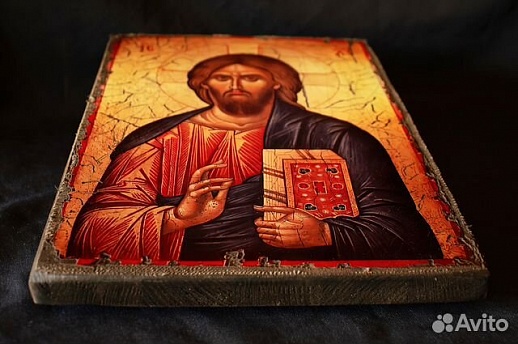 Икона "Христос Вседержитель" + подставка Икона "Христос Вседержитель" + подставка