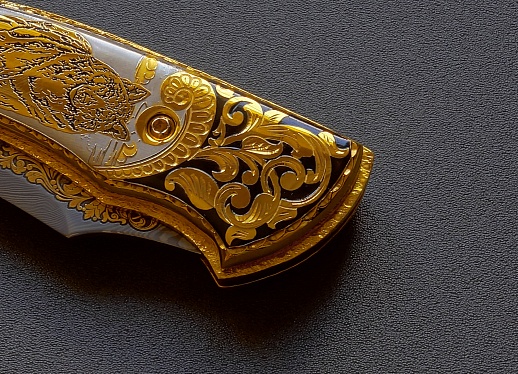 Íîæ ñêëàäíîé äàìàññêèé "Âîëê". Çëàòîóñò êóïèòü ñ äîñòàâêîé Íîæ ñêëàäíîé äàìàññêèé "Âîëê". Çëàòîóñò