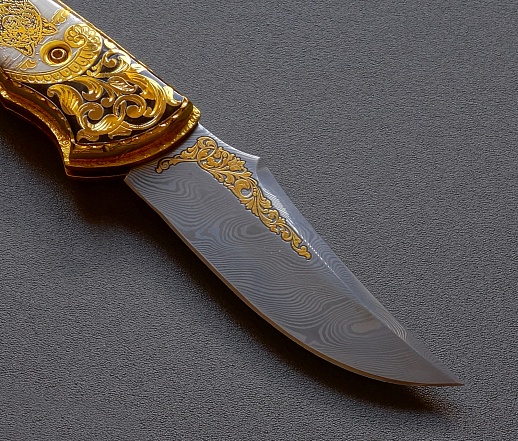 Íîæ ñêëàäíîé äàìàññêèé "Âîëê". Çëàòîóñò êóïèòü ñ äîñòàâêîé Íîæ ñêëàäíîé äàìàññêèé "Âîëê". Çëàòîóñò