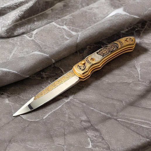 Íîæ ñêëàäíîé "Ðûñü" ¹ 2. Çëàòîóñò êóïèòü ñ äîñòàâêîé Íîæ ñêëàäíîé "Ðûñü" ¹ 2. Çëàòîóñò