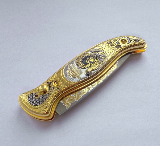 Íîæ ñêëàäíîé äàìàññêèé "Ãëóõàðü" êóïèòü ñ äîñòàâêîé Íîæ ñêëàäíîé äàìàññêèé "Ãëóõàðü"