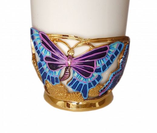 Красивая кофейная чашка "Бабочки"