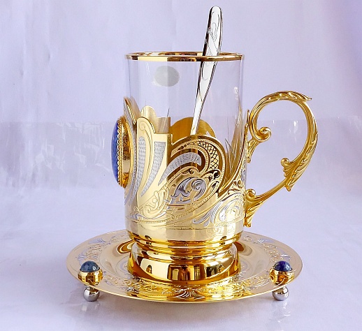 Подарочный чайный набор "Лазурит" №2. Златоуст