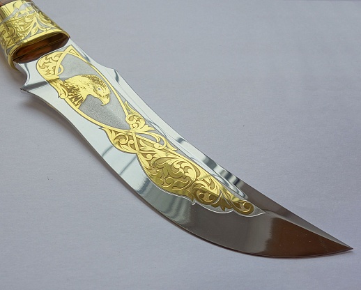 Нож украшенный "Орел" №6. Златоуст
