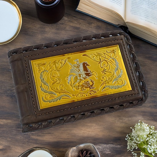 Êîæàíàÿ âèçèòíèöà "Ãåîðãèé Ïîáåäîíîñåö" ¹ 2. Çëàòîóñò êóïèòü ñ äîñòàâêîé Êîæàíàÿ âèçèòíèöà "Ãåîðãèé Ïîáåäîíîñåö" ¹ 2. Çëàòîóñò