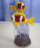 Интерьерная скульптура "Рыбы клоуны"