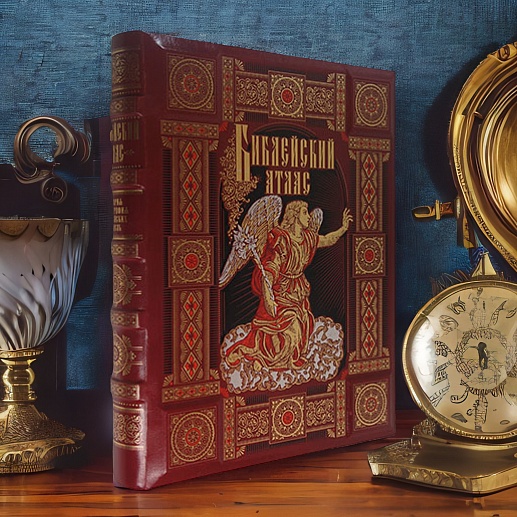 Библейский атлас — книга в кожаном переплёте Библейский атлас — книга в кожаном переплёте