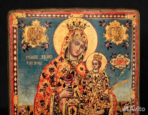 Икона Божией матери "Неувядаемый цвет" Икона Божией матери "Неувядаемый цвет"
