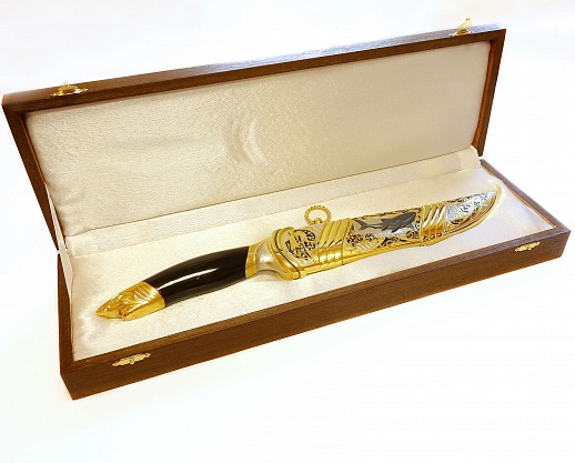 Íîæ "Àêóëà". Çëàòîóñò êóïèòü ñ äîñòàâêîé Íîæ "Àêóëà". Çëàòîóñò