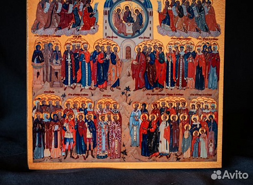 Икона деревянная "Собор Всех святых" Икона деревянная "Собор Всех святых"