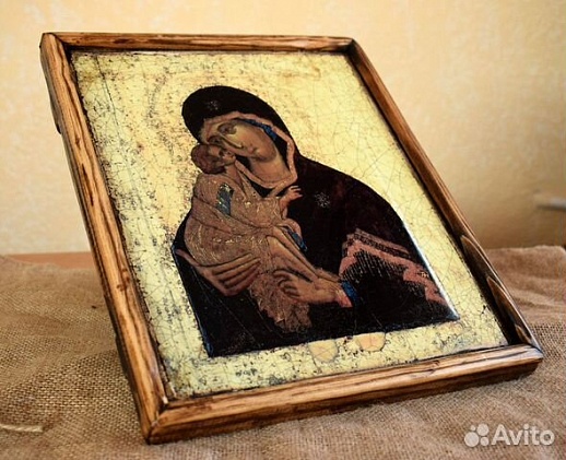 Икона деревянная "Богоматерь Донская" Икона деревянная "Богоматерь Донская"