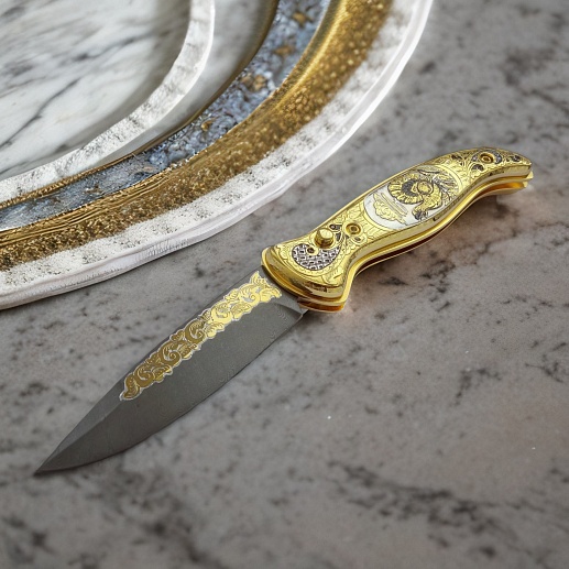 Íîæ ñêëàäíîé äàìàññêèé "Ãëóõàðü" êóïèòü ñ äîñòàâêîé Íîæ ñêëàäíîé äàìàññêèé "Ãëóõàðü"