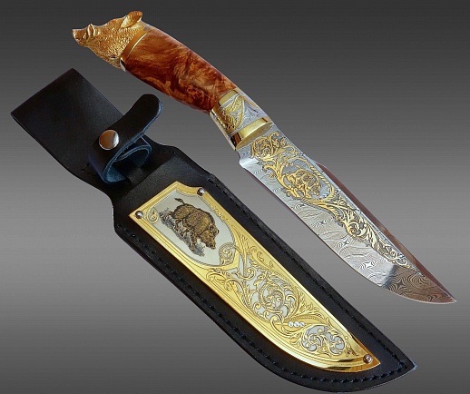 Íîæ "Êàáàí" ¹8 /äàìàñê/. Çëàòîóñò êóïèòü ñ äîñòàâêîé Íîæ "Êàáàí" ¹8 /äàìàñê/. Çëàòîóñò