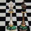 Эксклюзивные шахматы из малахита, долерита и мрамора