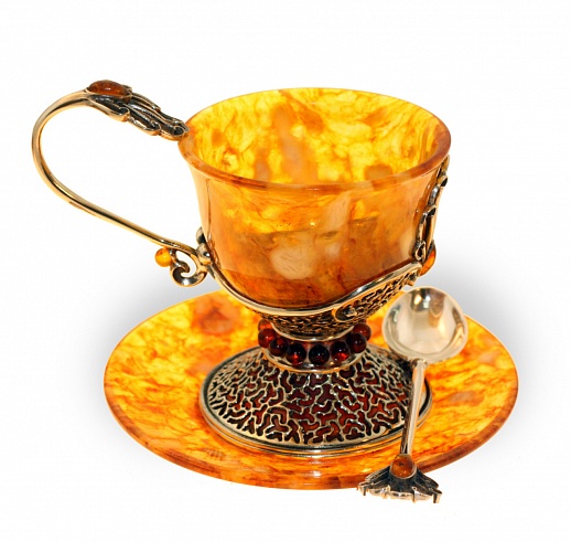 Чашка кофейная из янтаря