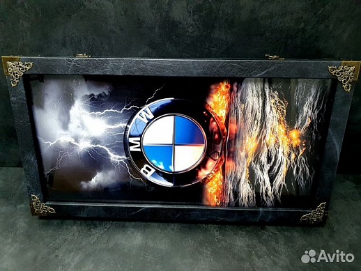 Эксклюзивные нарды под стеклом «BMW» Эксклюзивные нарды под стеклом «BMW»