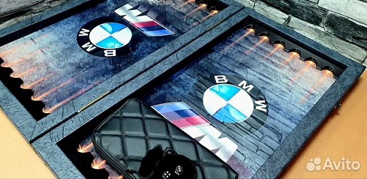 Коллекционные нарды под стеклом «BMW» Коллекционные нарды под стеклом «BMW»