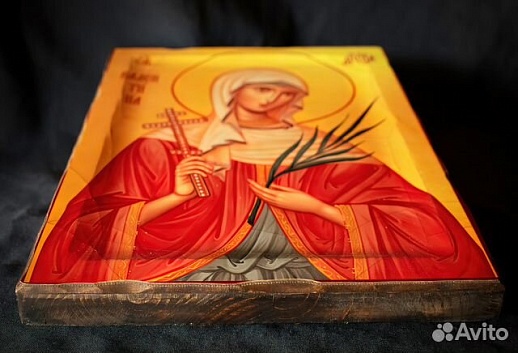 Именная Икона "Святая мученица Валентина" Именная Икона "Святая мученица Валентина"