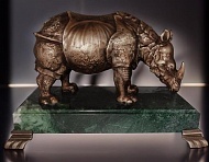 Бронзовая скульптура «Носорог»