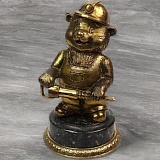Бронзовая статуэтка «Медвежонок шахтер»