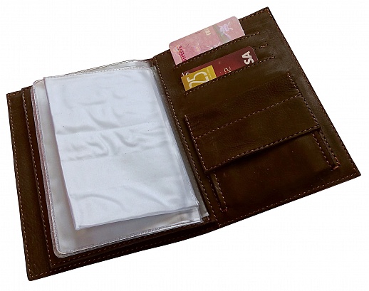 Кожаный бумажник для водителя