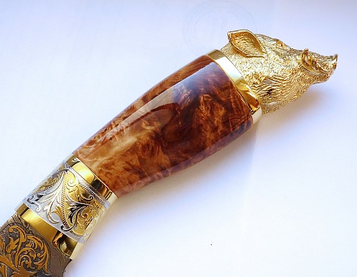 Íîæ "Êàáàí" ¹8 /äàìàñê/. Çëàòîóñò êóïèòü ñ äîñòàâêîé Íîæ "Êàáàí" ¹8 /äàìàñê/. Çëàòîóñò