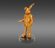 Новогодняя статуэтка "Деловой кролик"